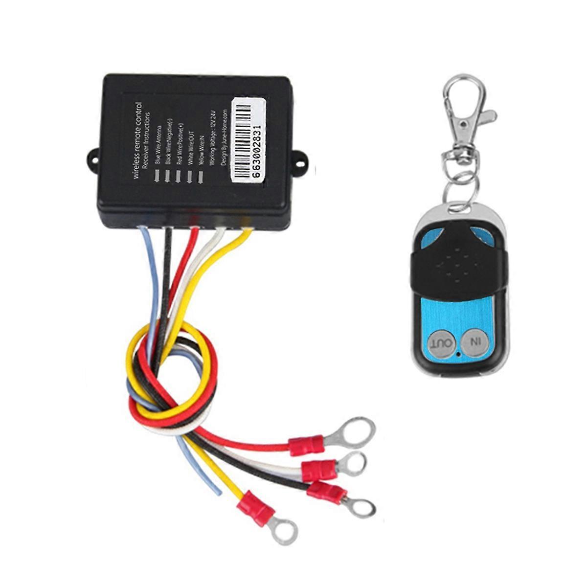 12/24V Universal Wireless Electric Winch Remote Control Switch Set for ATV SUV Truck Handset Switch Controller