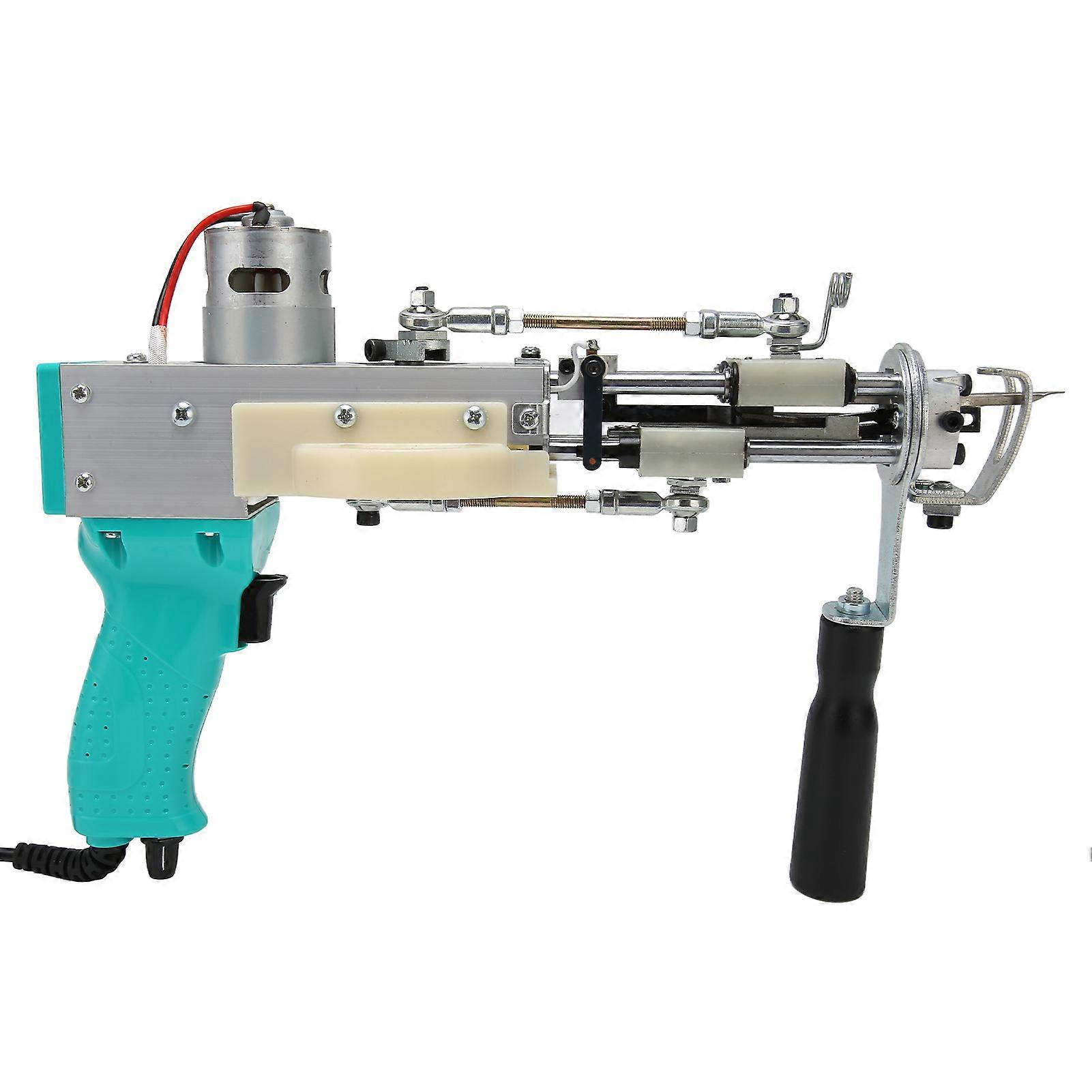 Carpet Tufting Tool Green 40 Stitches/Sec Adjustable Handle 34x21cm