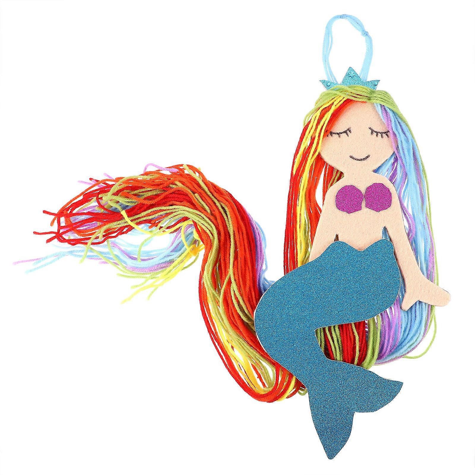 Decorative Mermaid Hair Organizer For Children With And Tassel Shape 1Pack For Effective Storage And Display Function