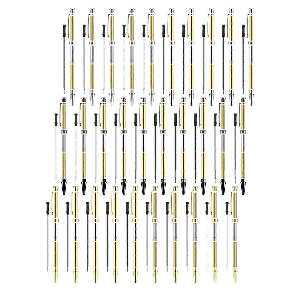 30 Pcs Slimline Pen Kit Wood Turning Twist Pen Kit with Refill Lathe Turning Supplies for DIY Making A