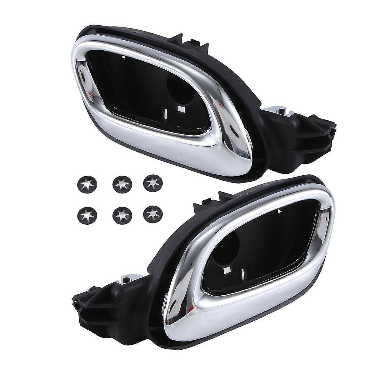 Car Left & Right Side Chrome Door Inside Open Handle Fit for 2010-2015 20955311 20955302