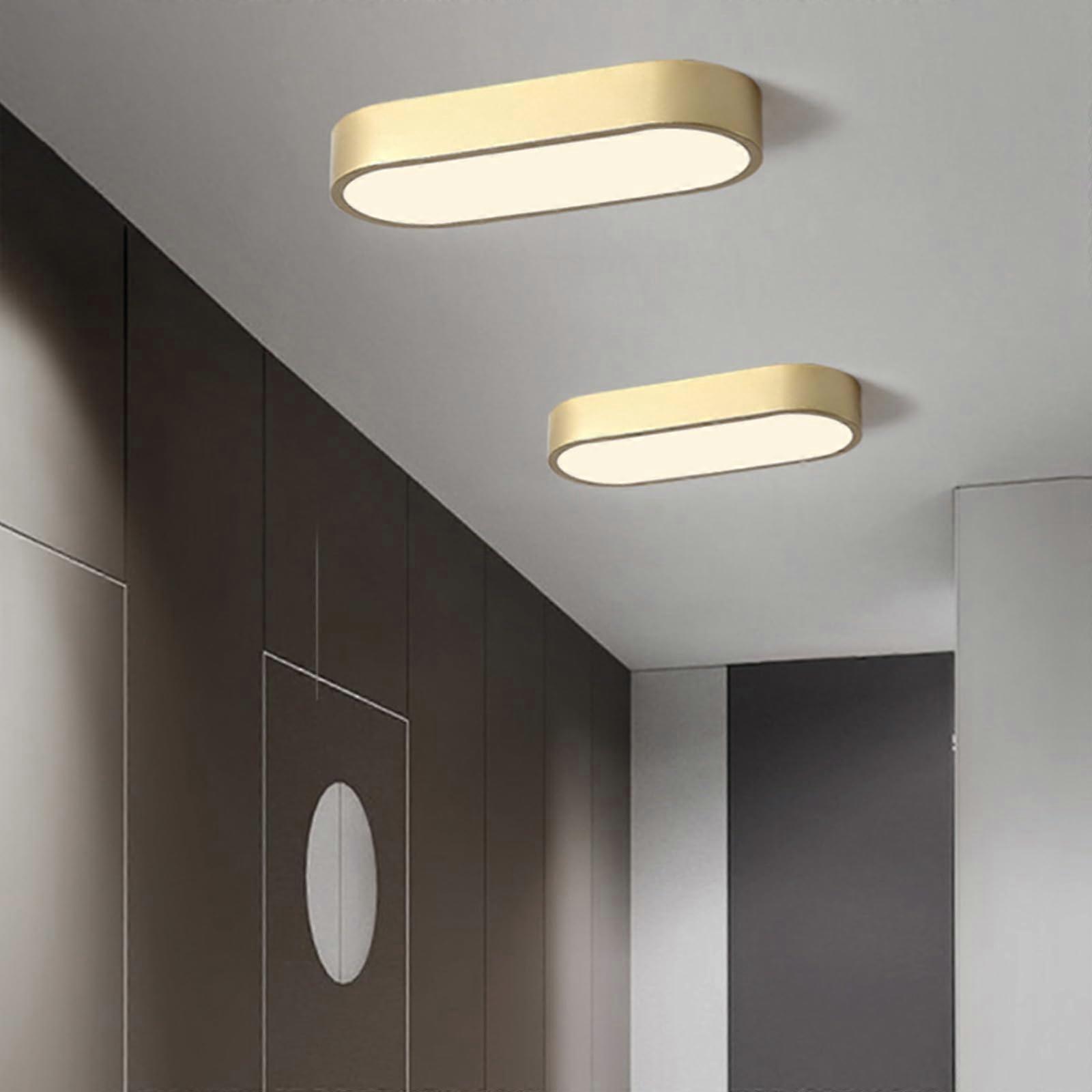 Modern LED Rectangular Ceiling Light Fixture 3000K/4000K/6000K, Iron Luminaire, 95cm, Neutral Light, Hallway Decor