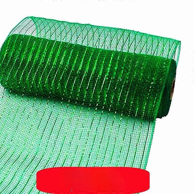 1Roll Christmas Mesh Ribbon DIY Wreath Bow Ribbon Christmas Tree Decorations For Home 2025 Xmas Gifts Navidad Noel New Year 2026
