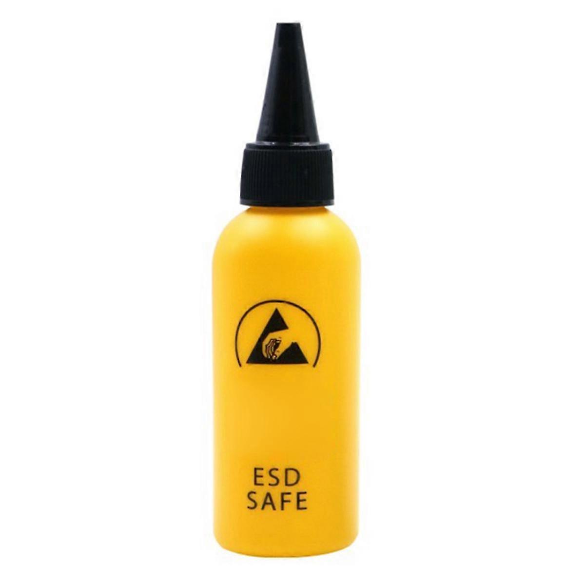 1pcs 60ML ESD dispenser Plastic solvent bottle Yellow hwy