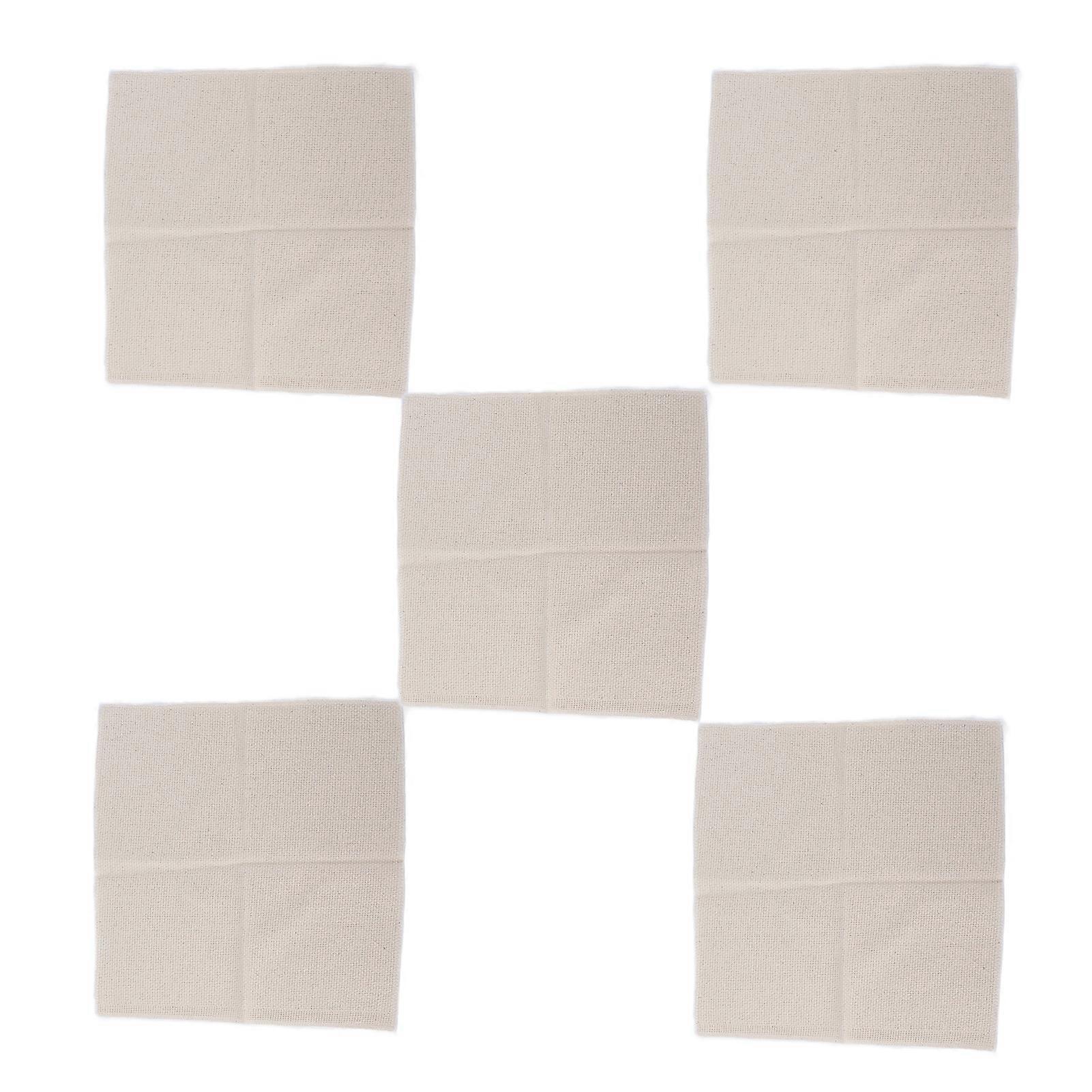 5Pcs Embroidery Fabric Kit 28x28cm Soft Portable DIY Material