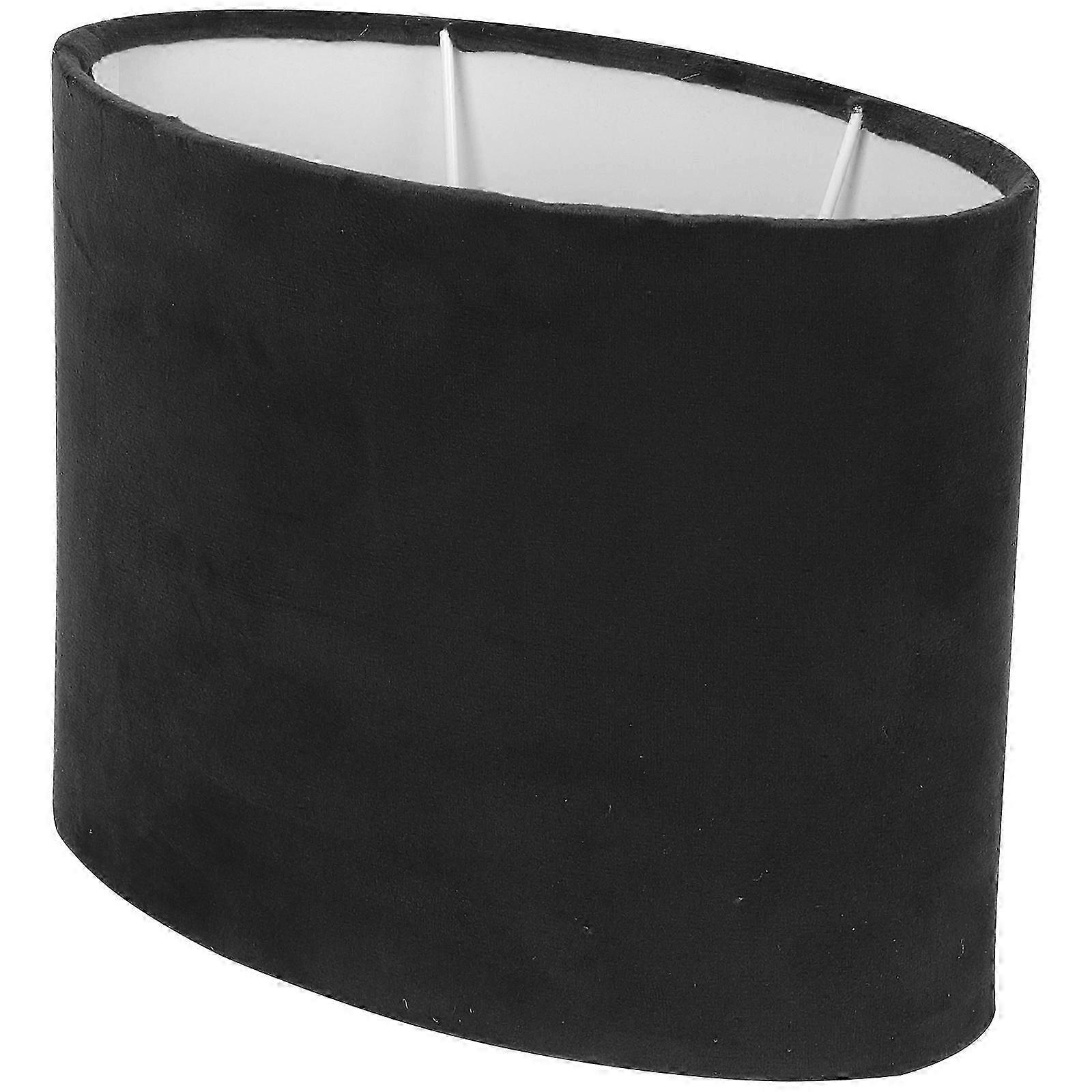 Simple Structure Fabric Lampshade Oval Shape For Restaurant Home Decor 1 Pcs