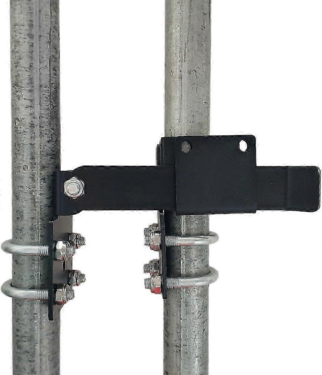 Double gate fastener for chain link fence - 1-3/8" latch system