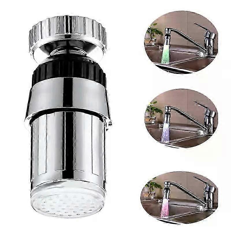 Glow Nozzle Shower Head Water Tap Filter Colorful Changing LED Light Water Faucet Water Stream Faucet Tap for Bathroom Kitchen