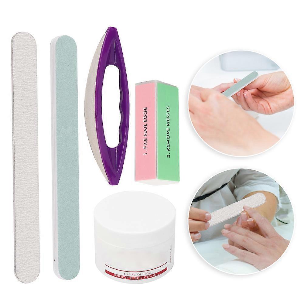 5pcs Nail File Sanding Manicure Pedicure Buffer Block Set