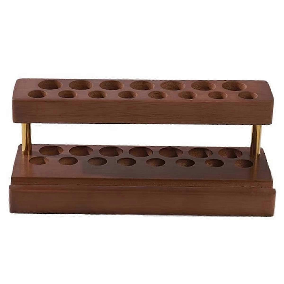Slots Walnut Pens Holder Toothbrush Holder Phone Stand Pen Tray Brush Display Case Storage Stand Wa