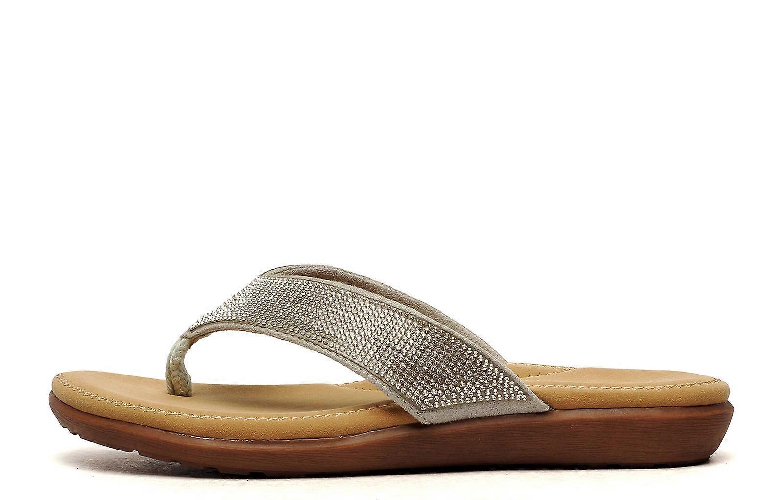 Cipriata Alcee Diamante Sandal Silver