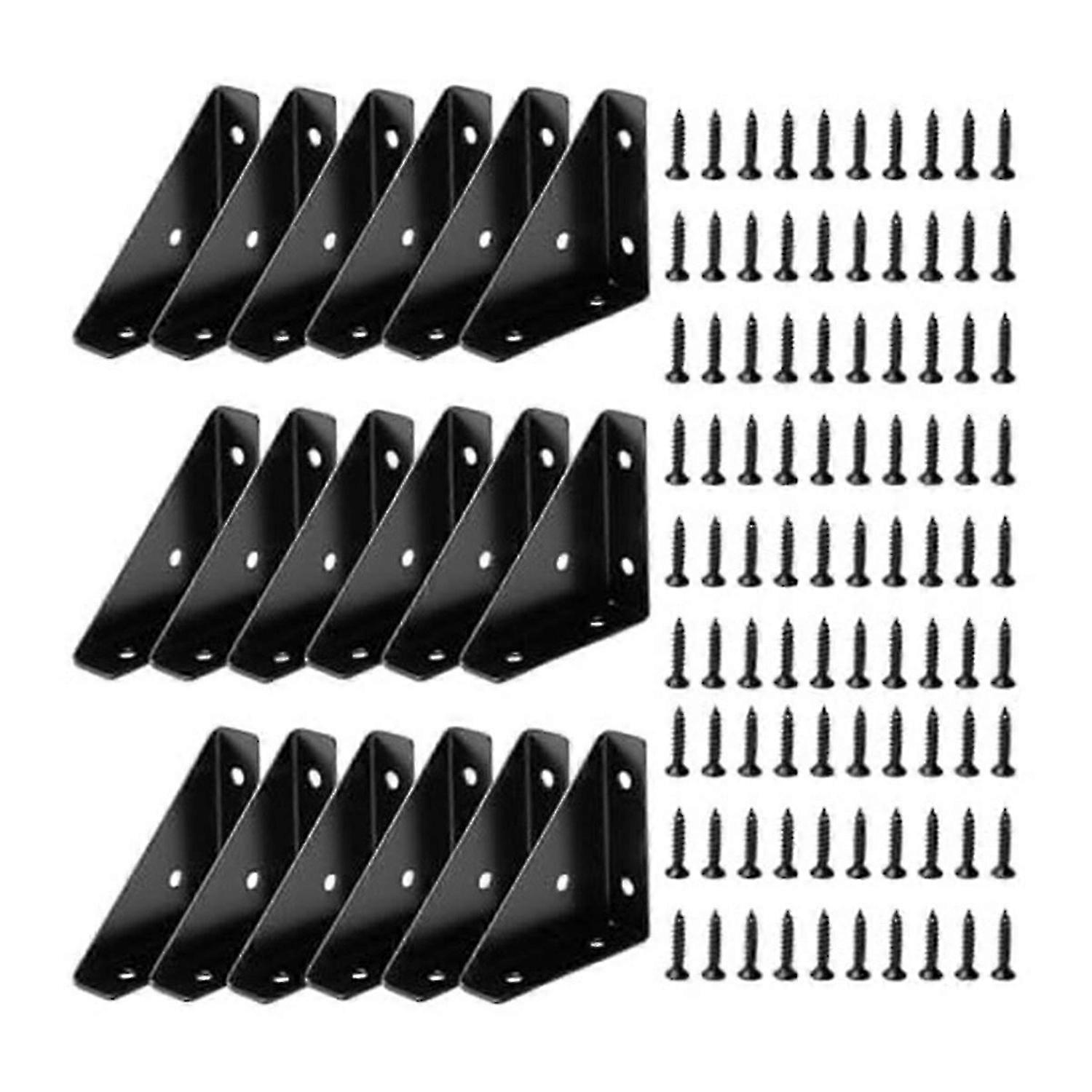 Angle Bracket, Metal Angle Bracket, Triangular Shelf Bracket, Corner Table Connector for Bed, Table,