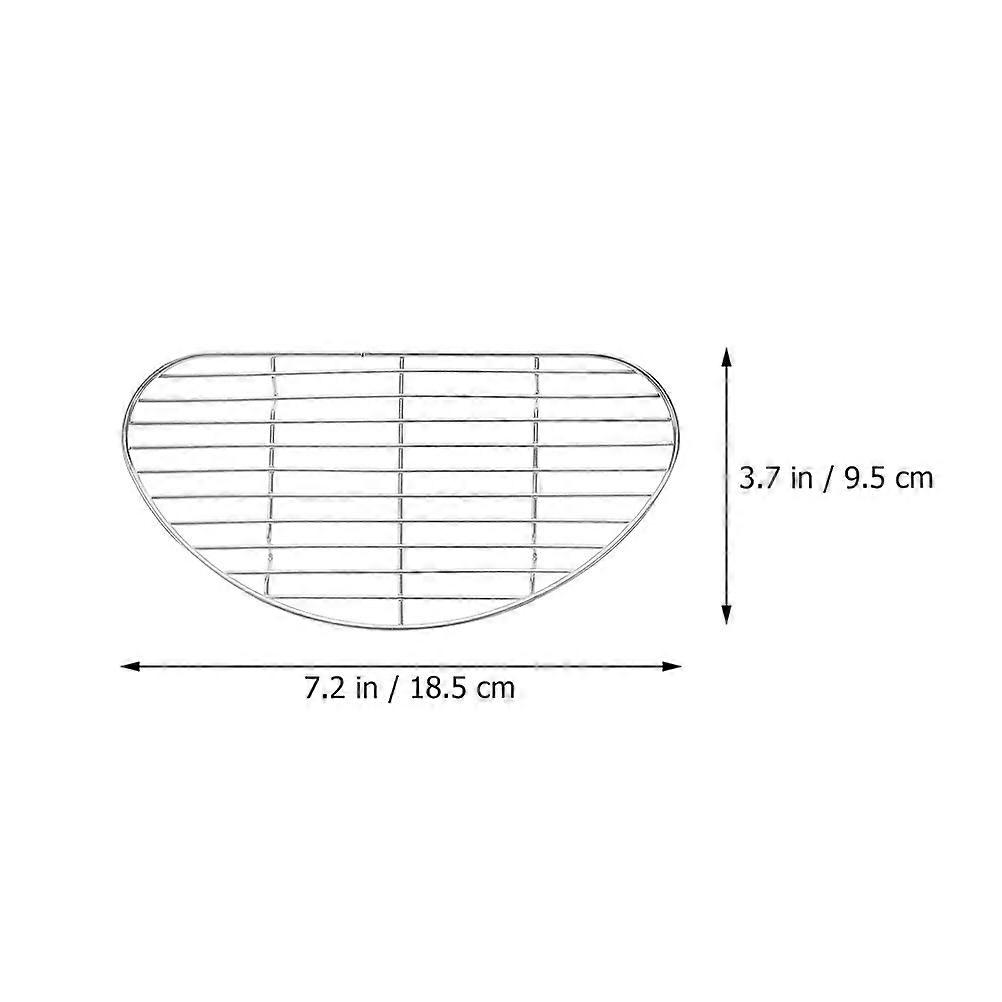 Silver Filter Rack Stainless Steel Oil Strainer for Kitchen Use