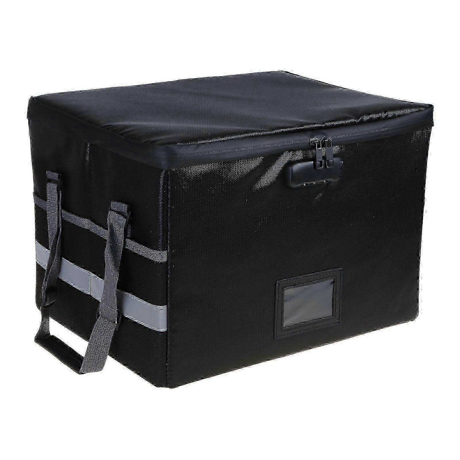 Fireproof Document Box Folding Fireproof File Box with Lock File Folder Organiser for Letter Legal Folder Document File