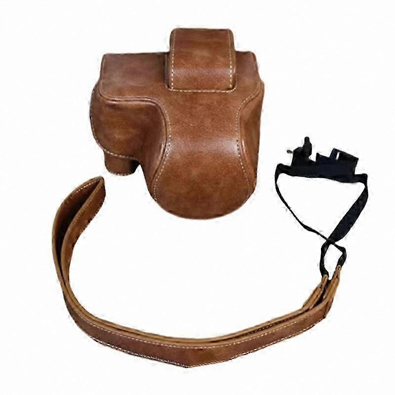 PU Leather Camera Bag for Type C, Protective Case for 18-45mm Lens, Mini Storage Pouch for Mirrorless Camera Accessory