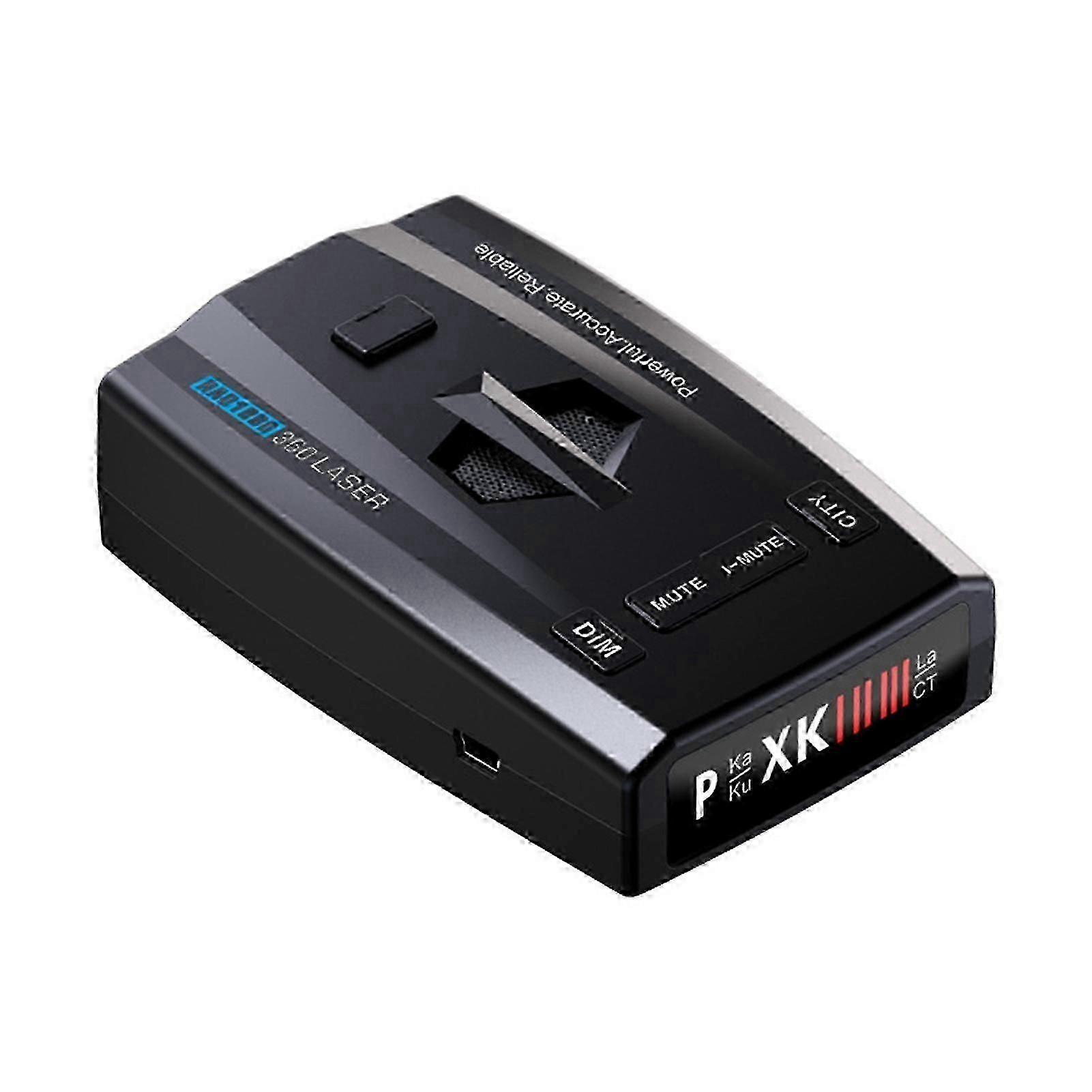 Long-Range Radar Detector with Front and Rear Vehicle Speed Alarm System for City and Highway Driving in Mute Modes