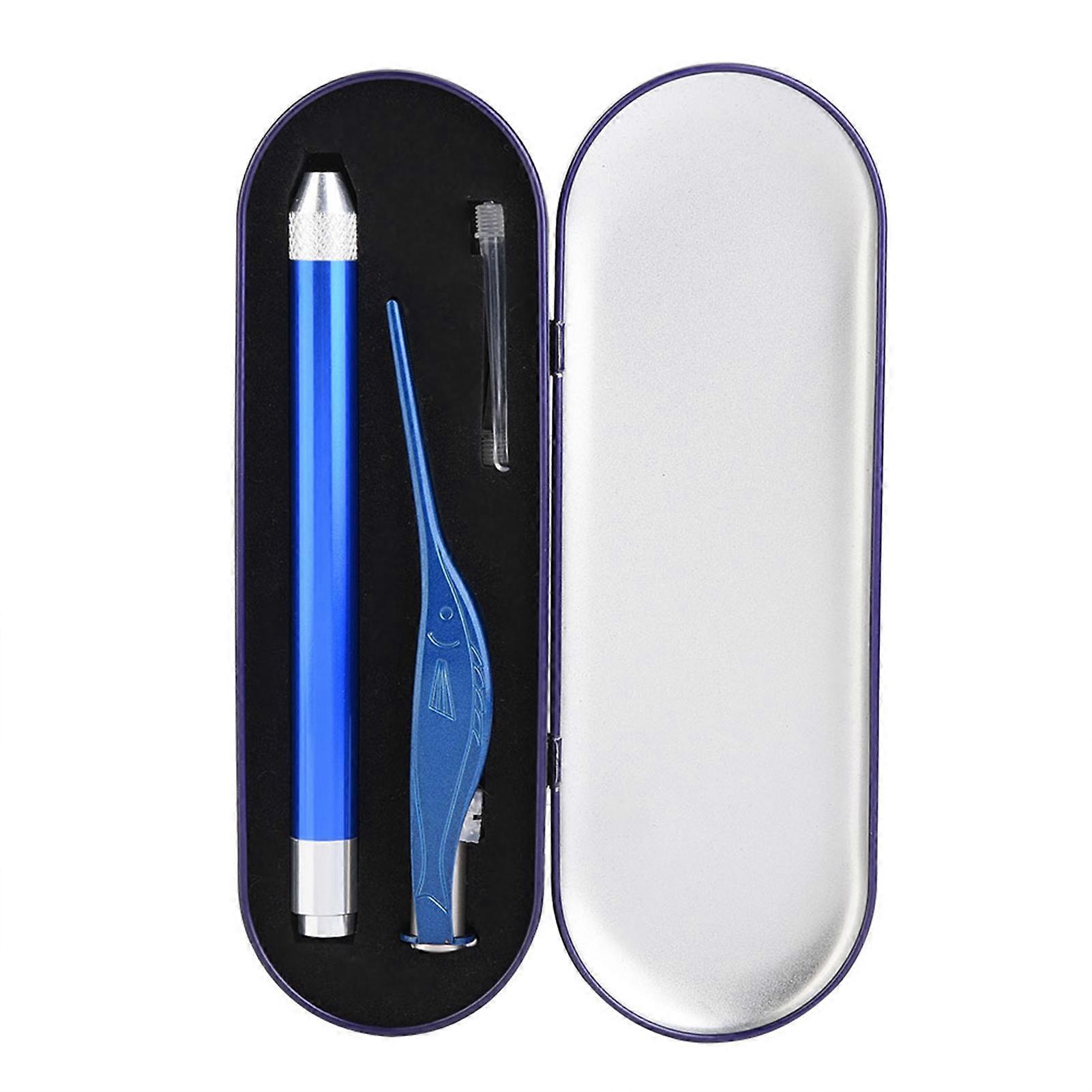 Pince à épiler lumineuse et durable en acier inoxydable pour bébé et enfant (bleu)