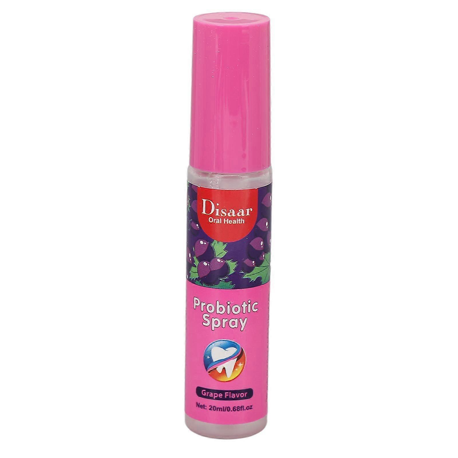 20ml Mouth Spray Grape Refreshing Moisturizing Spray Portable Long Lasting Mouth Spray