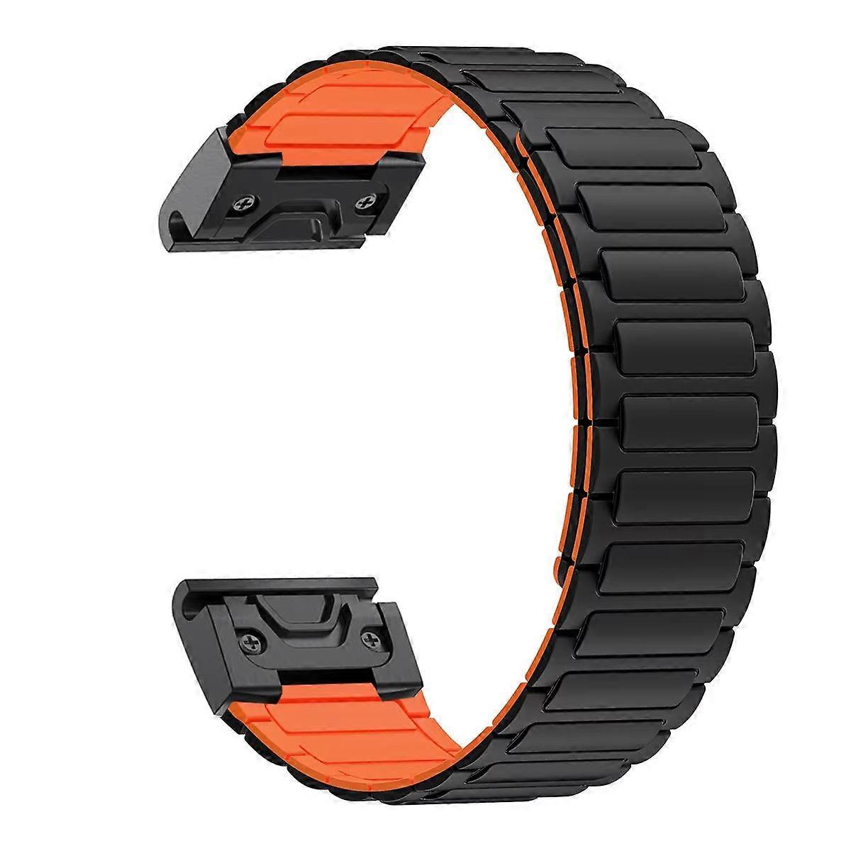 Three Beads Magnetic Silicone Quick Release Watch Band