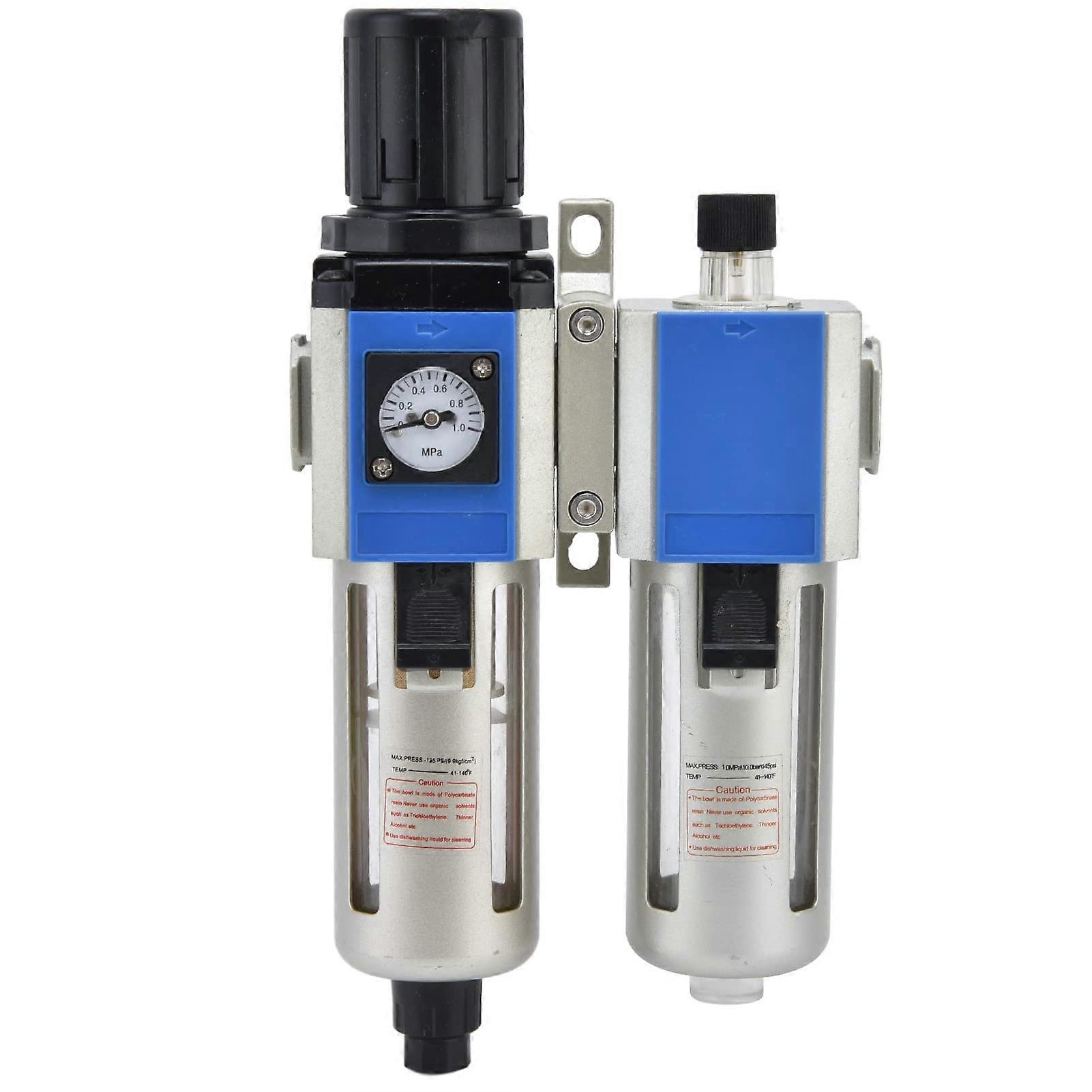 Air Compressor Filter Model GFC30008 FRL Combination Unit With Pressure Regulator Lubricator Water Oil Separator