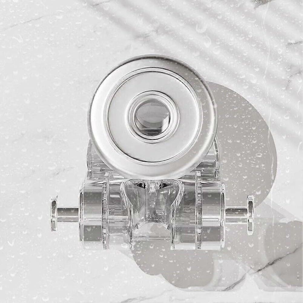 Integrated Shower Rack with Adjustable Wall Mount, Durable Construction, Multi-Angle Adjustment, 5kg Weight Capacity, Clear Finish