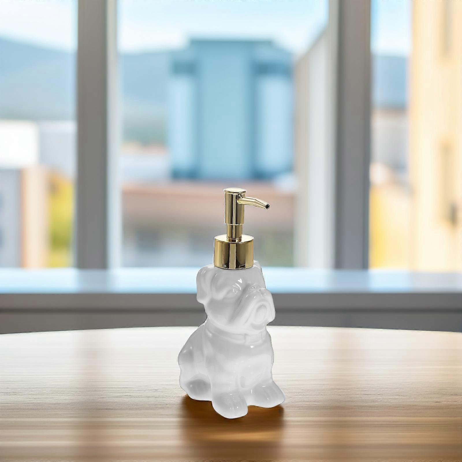 Bathroom Soap Dispenser Ceramic for Lotion Use 4Pcs