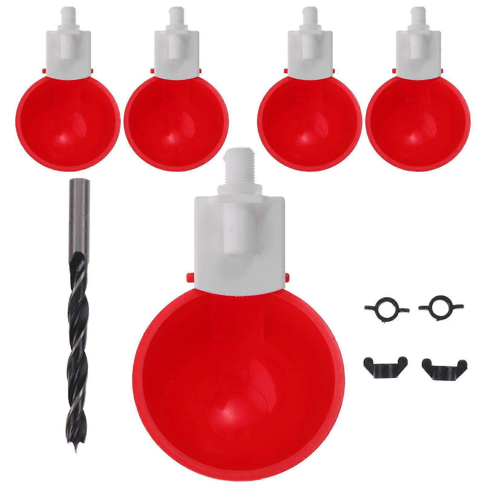 Poultry Waterer Cups 3 Sets For Ducks And Quails With Labor-saving Function And Easy Cleaning Design
