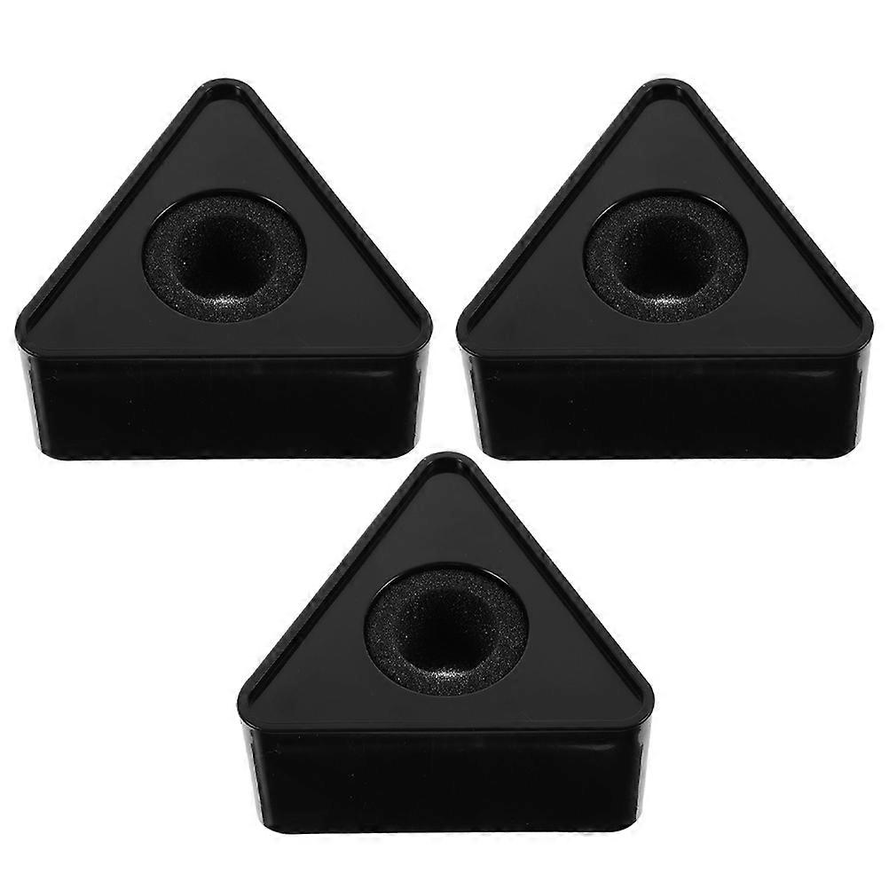 Mic Flag Plastic Microphone Logo for Interview Use 15Pcs Black Set