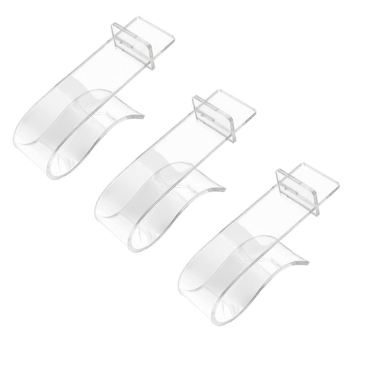 Acrylic Shoe Display Stand 3Pcs Transparent Durable Reuse for Display