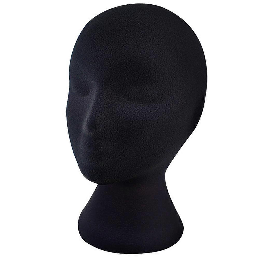 Mannequin Head Wig Display Stand for Hat Display 2Pcs Black Set
