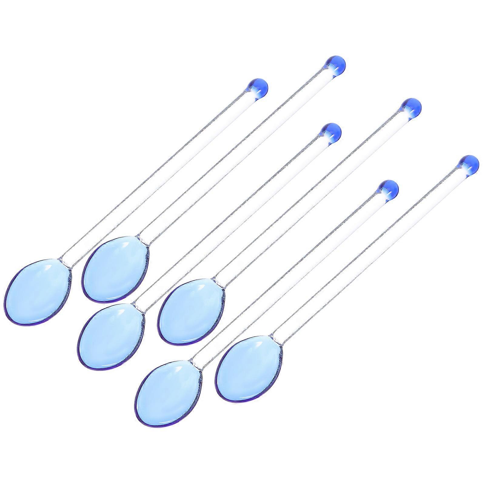 18 Pcs Glass Mixing Spoon Rod Shape For Coffee Time Tea Time And Family Gathering With Easy To Clean Feature And Stylish Look