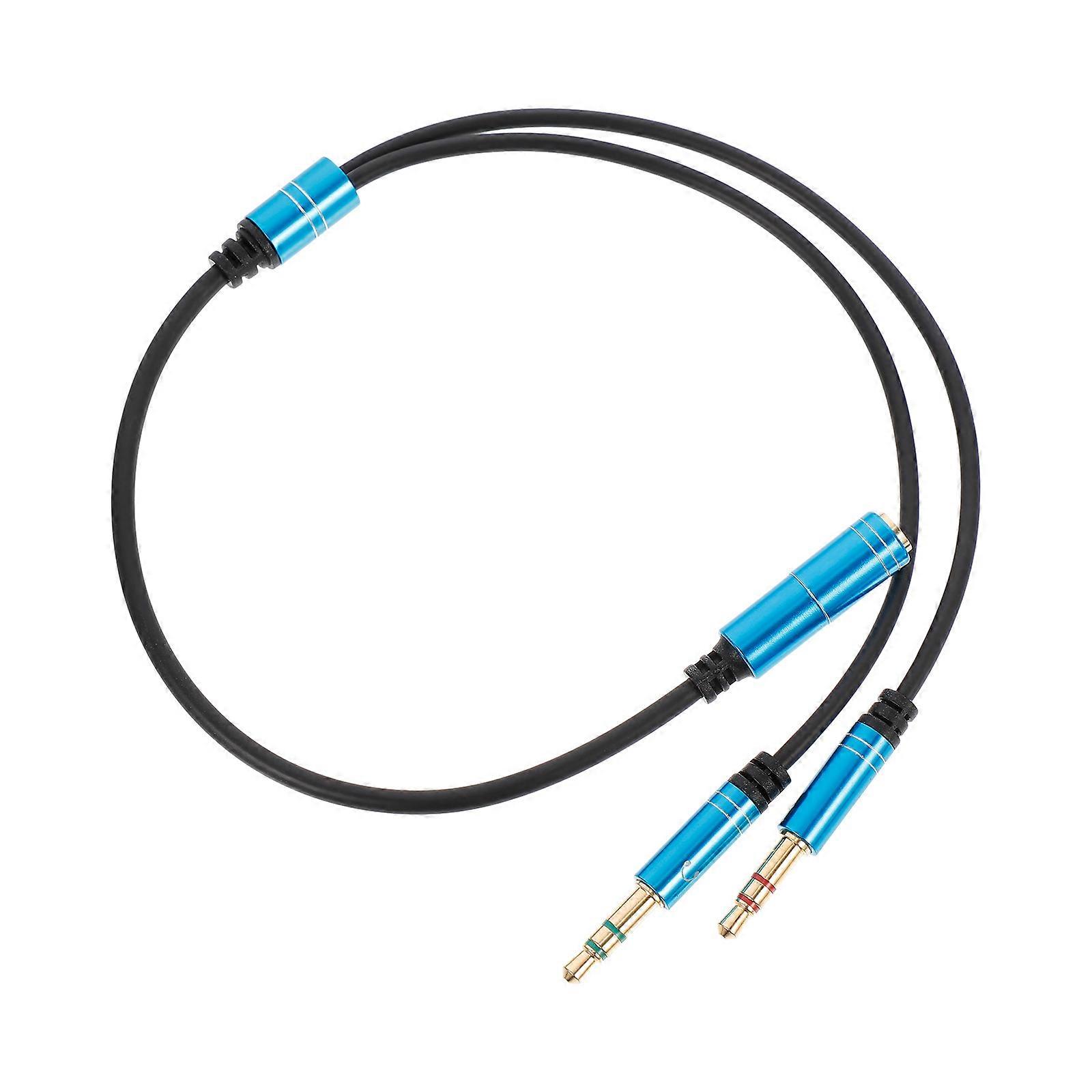 Computer Headphone Splitter Mic and Audio Use with 2Pcs 3.5mm Splitter