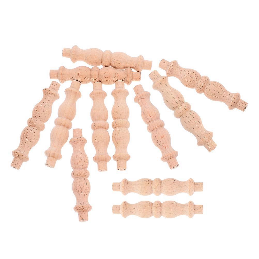 Wooden Baluster Spindles for Staircase 48Pcs Easy Install Wood Spindles