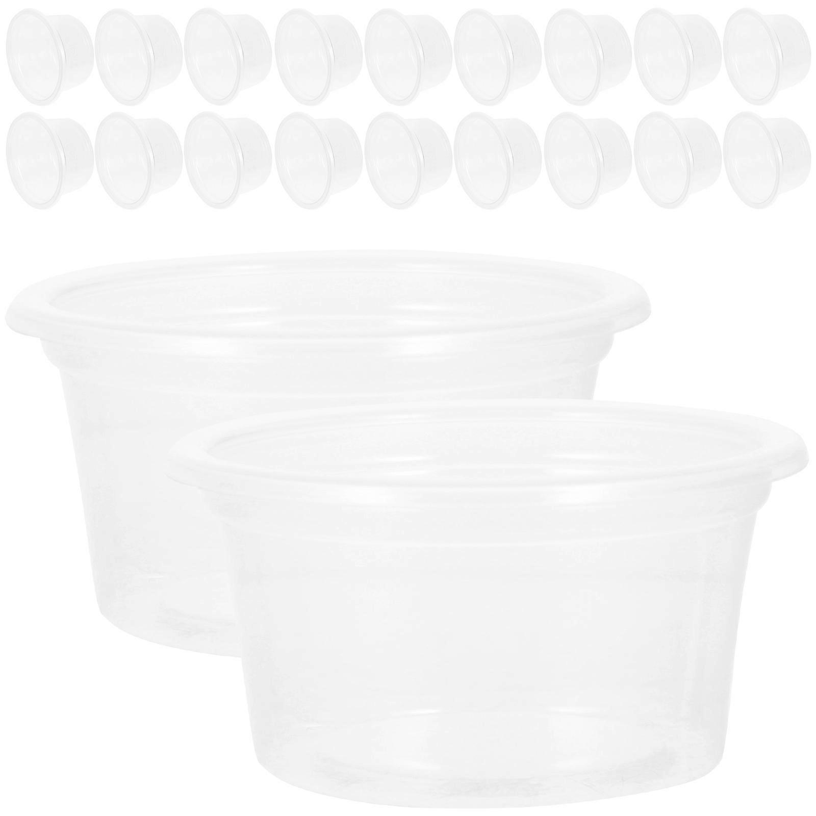 Transparent Reptile Bowl Compact Designed for 100Pcs Food Cups