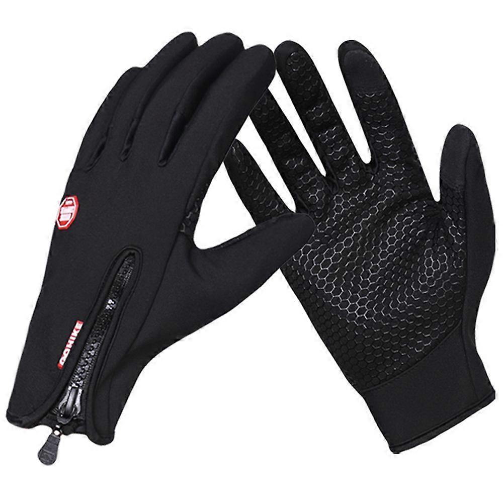 Black Touchscreen Winter Gloves for Cold Weather Windproof Gloves