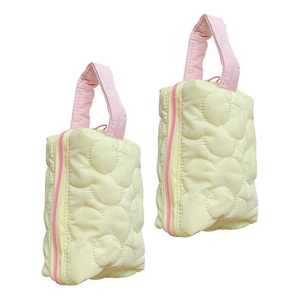 Handheld Makeup Organizer Large Portable Storage Bag 8Pcs Set