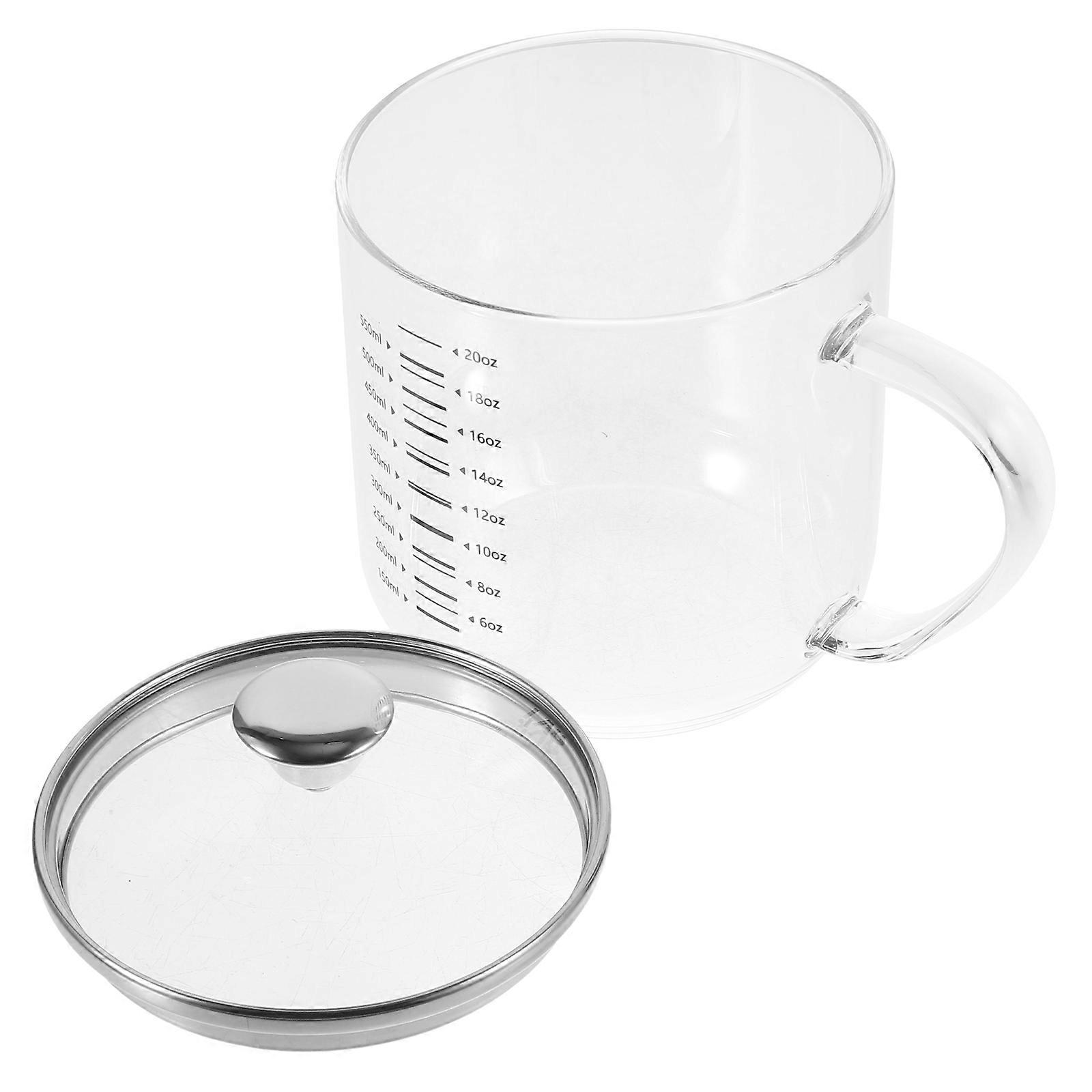 Glass Measuring Cup for Kitchen Use 4Pcs Transparent Coffee Glasses