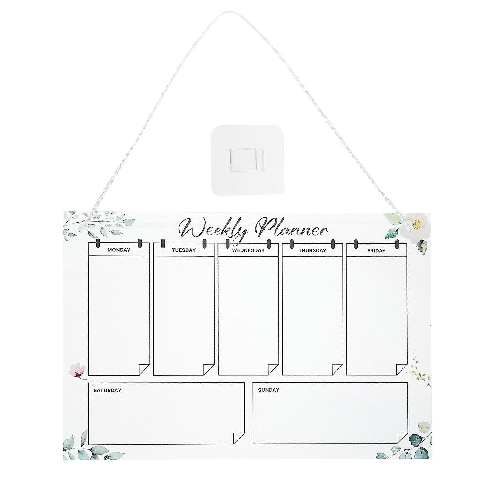 Hangable Dry Erase Board 1 Set For Family Communication Workplace Organization Clear Design Reusable Acrylic