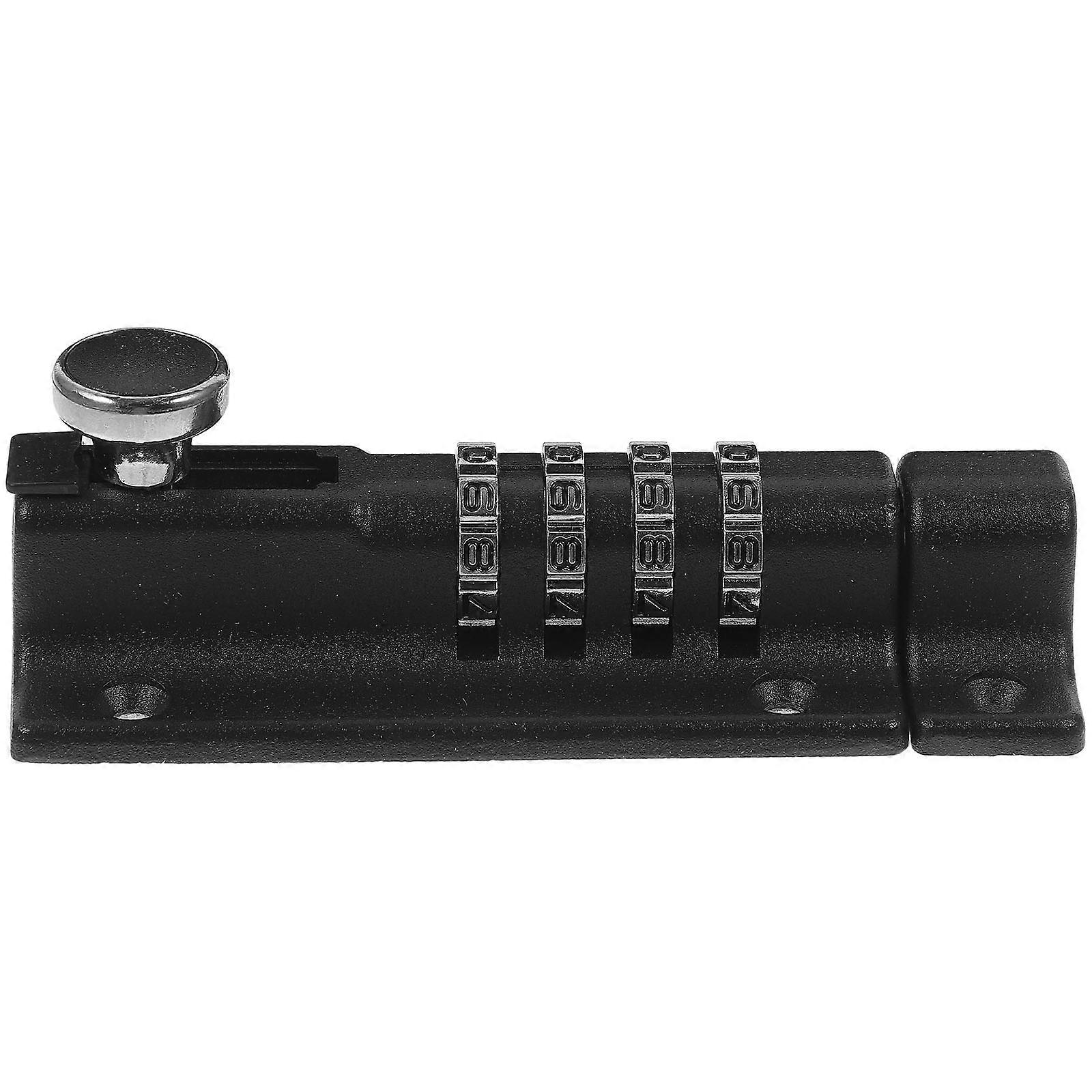 Sliding Bolt Door Lock for Home Security 2Pcs Black