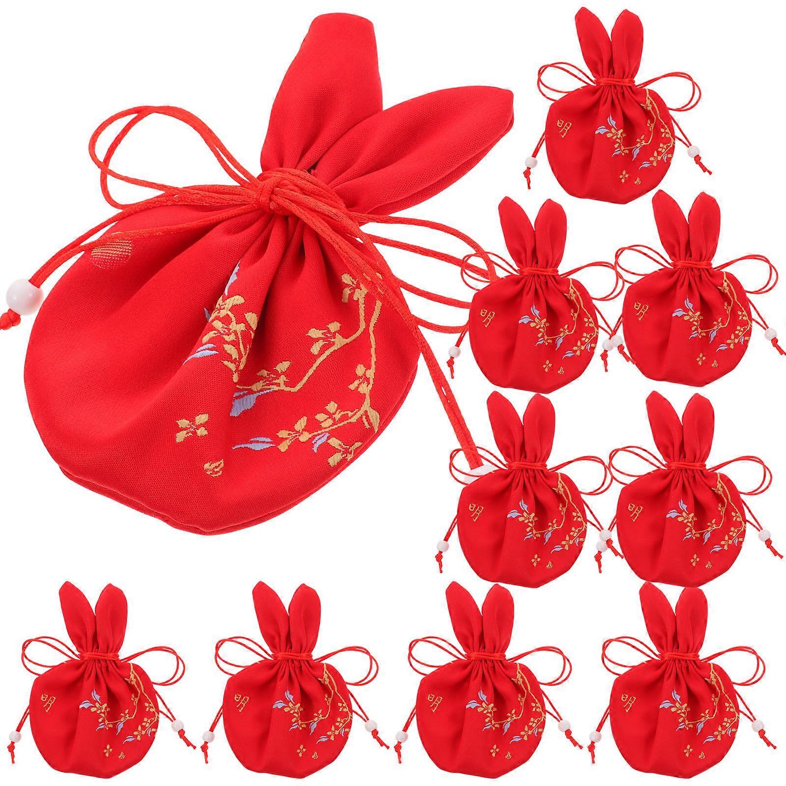 Sachet Empty Bags Lavender for Storage Use 30Pcs Red Cloth Bags