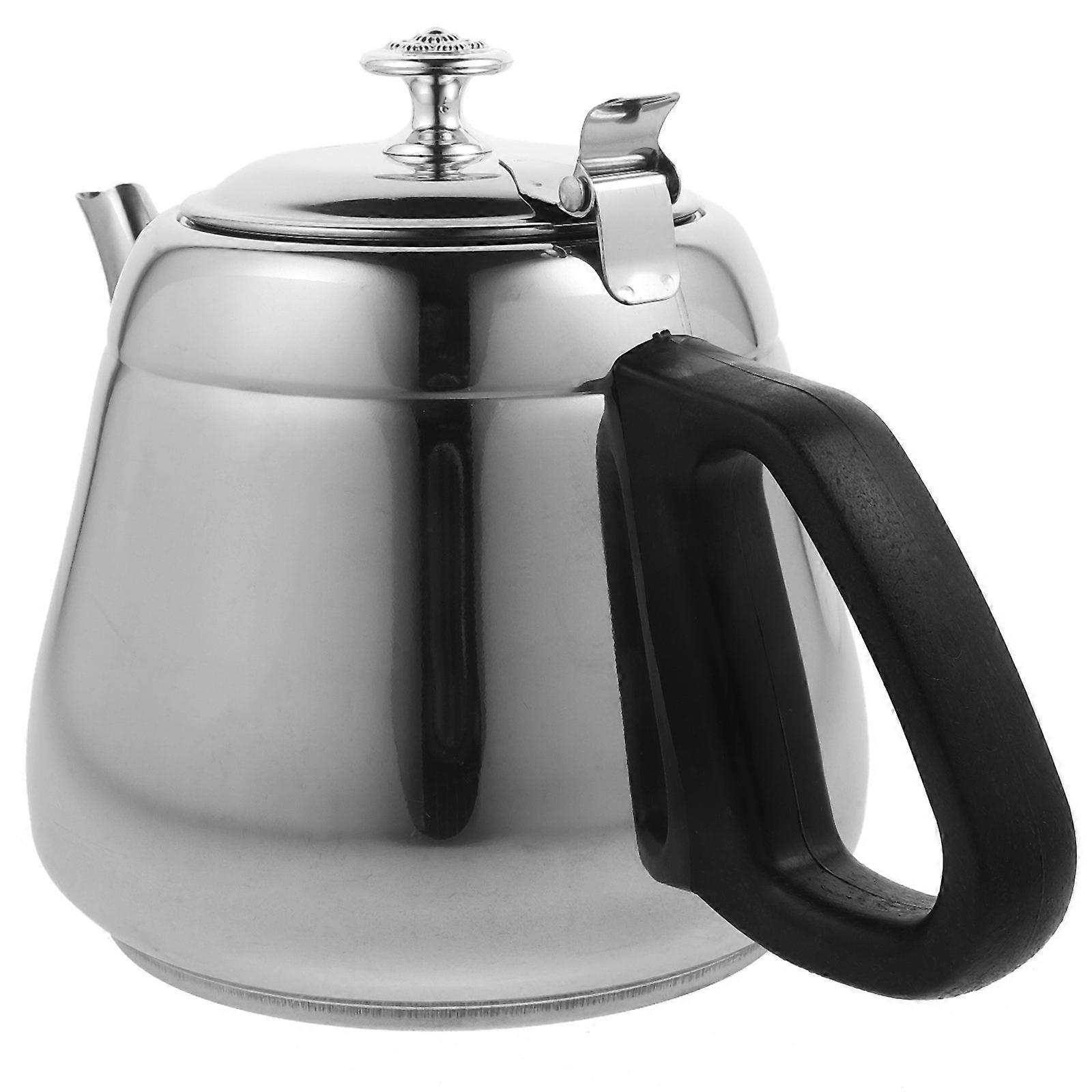 Stainless Steel Tea Pot with Built-in Strainer for Kitchen 2Pcs
