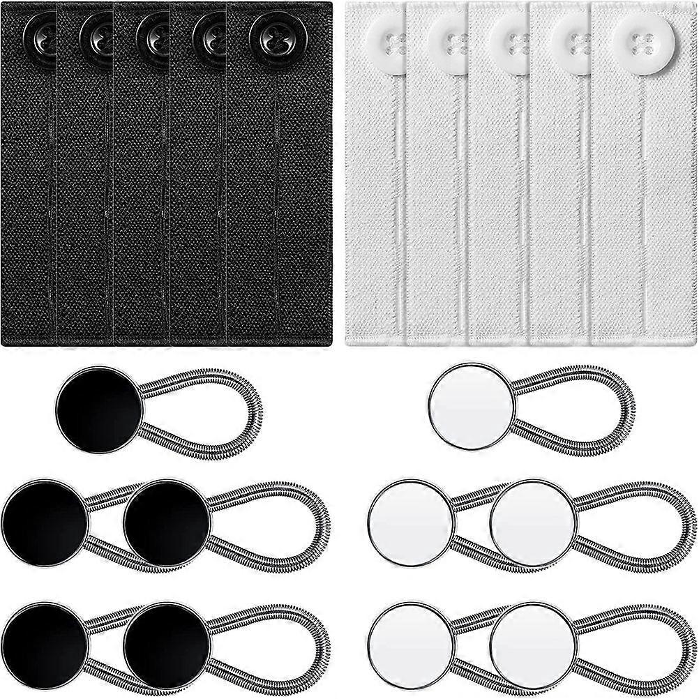 Shirt Button Extender Multi-Use Waist Extender for Pants 80Pcs Assorted Color
