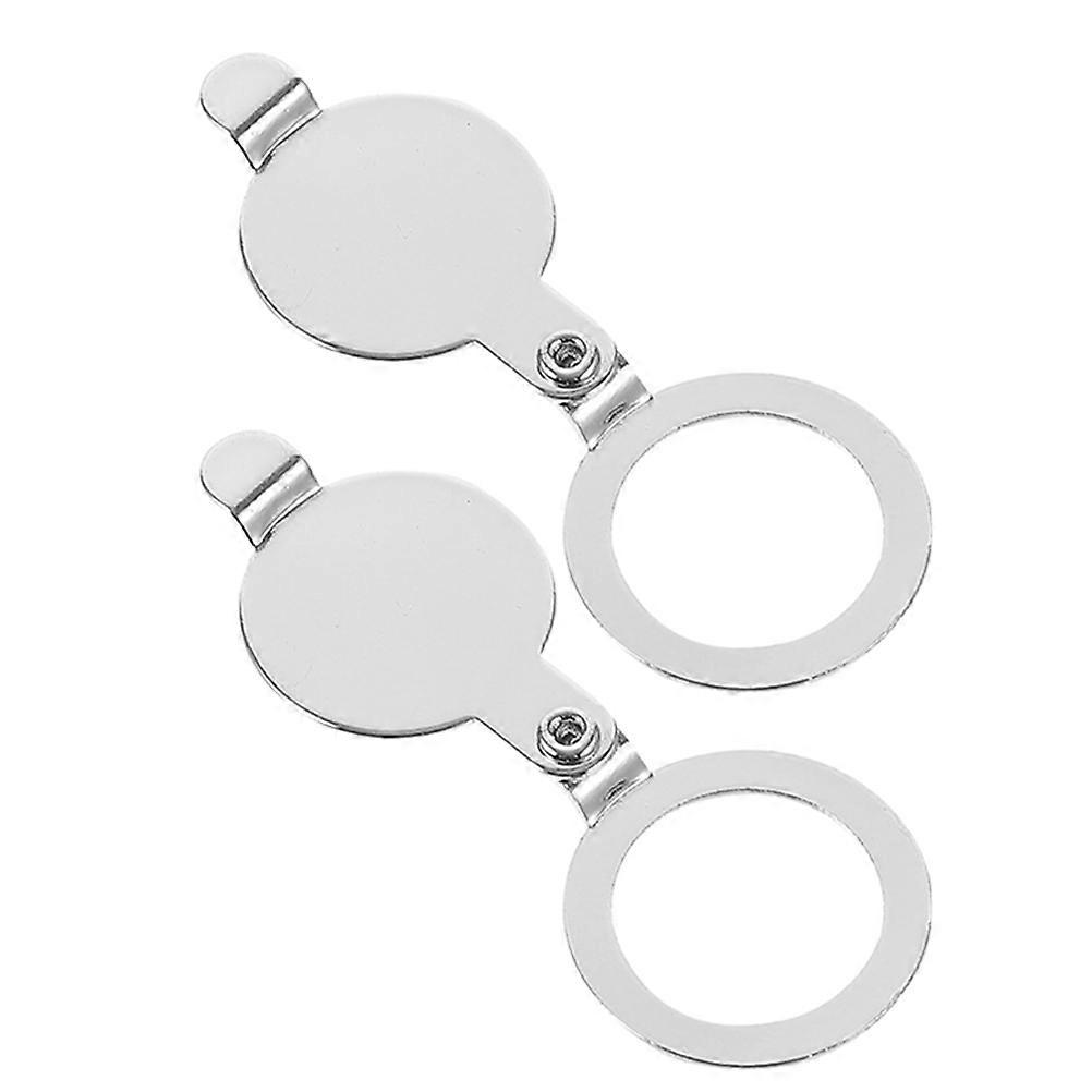 Copper Door Hole Cover Plate Peephole Cover for Home Use 8 Pieces