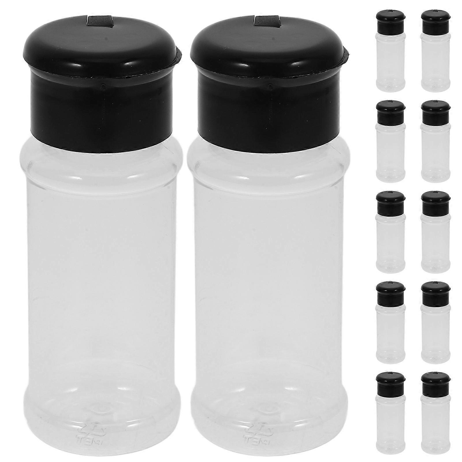 Salt Shakers Plastic Condiment Jar for Kitchen Storage 48Pcs