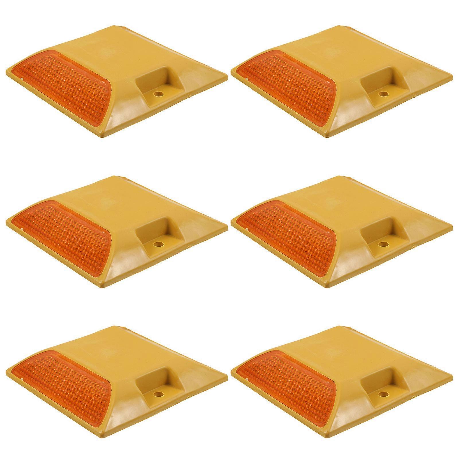 Reflective Marker Plastic Road Marker for Driveway 6Pcs Pack