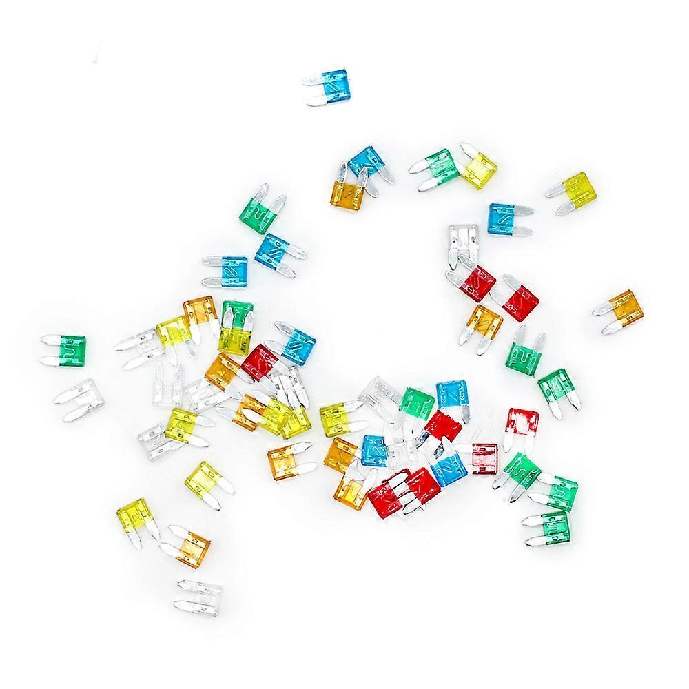 Mini blade fuses assortment kit for auto and truck - 60pcs with 5A 10A 15A 20A 25A 30A