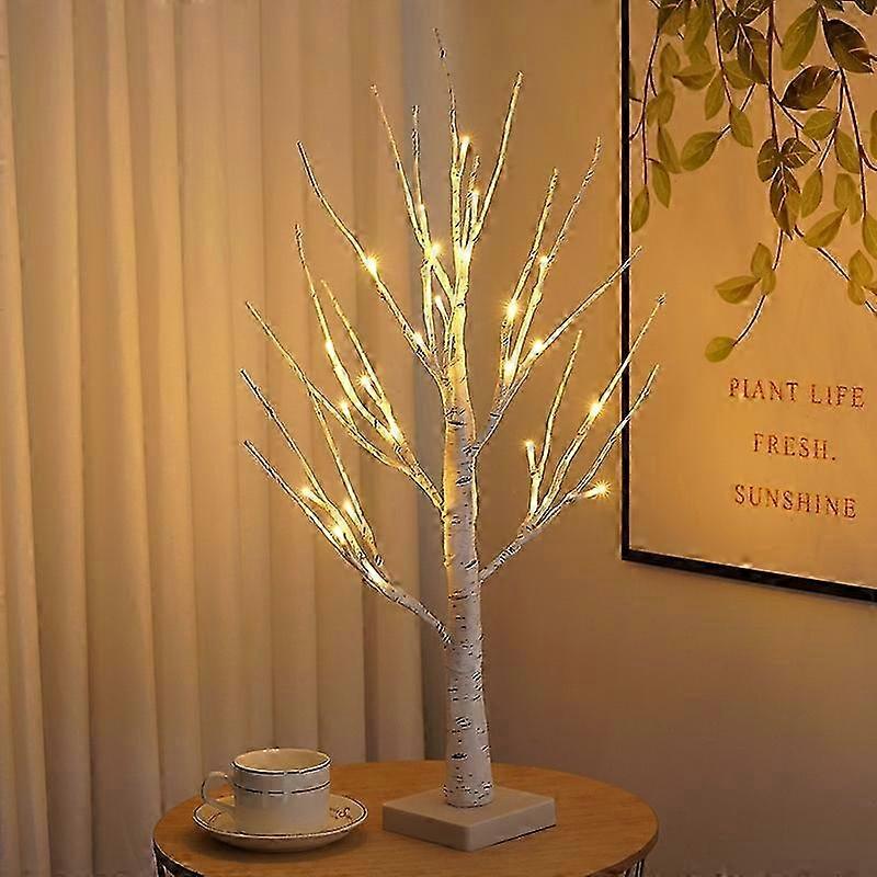 SJ-SD001 LED Christmas Party Decoration Birch Tree Decorative Light, Style: Detachable Base Birch Tree Detachable Base