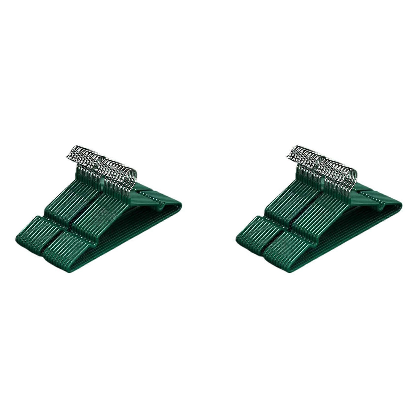 Clothes Hangers With Non-slip Design, Green