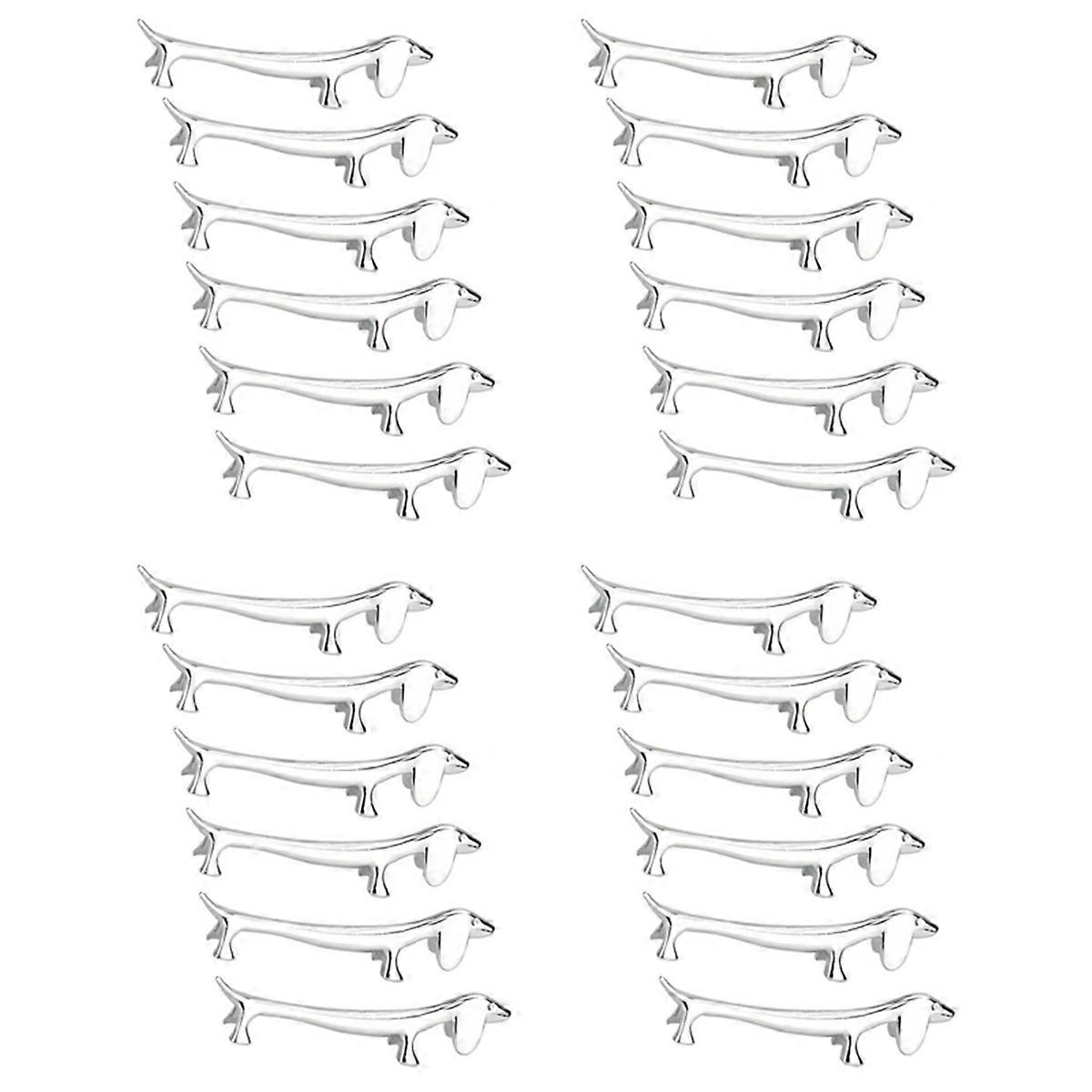 6 Pcs Chopsticks Rest Little Dog Zinc Alloy fork Spoon Tableware Tool