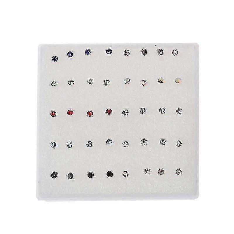 Nyhet Øredobber 20 par hypoallergeniske øredobber nese leppe ørepinner gave